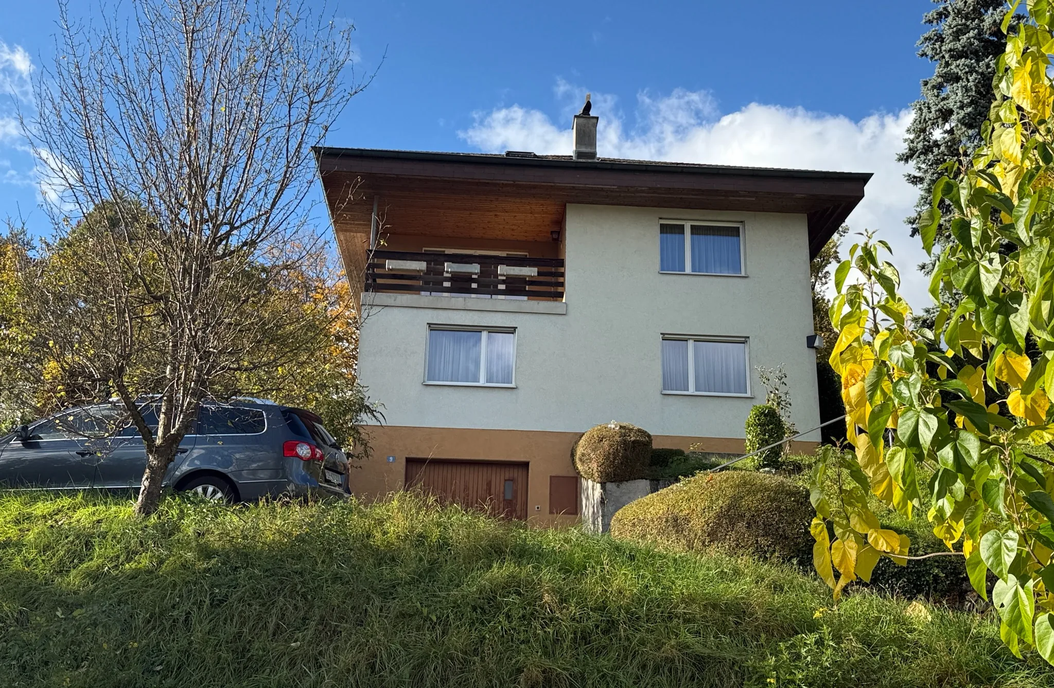 Aussenansicht des Einfamilienhauses